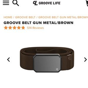 Groove Life Gun Metal/Brown Belt